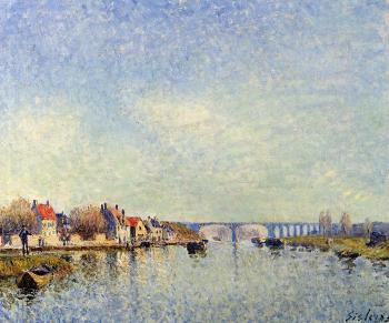 阿爾弗萊德 西斯萊 Banks of the Loing at Saint-Mammes 阿爾弗萊德 西斯萊 Banks of the Loing at Saint-Mammes